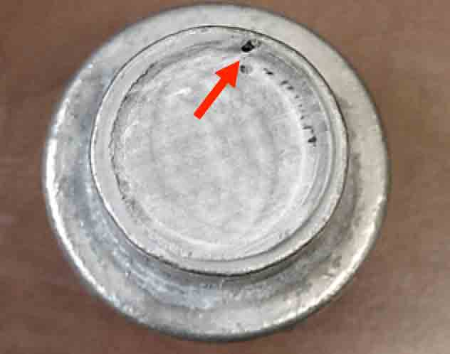 Дефект прокола стержня