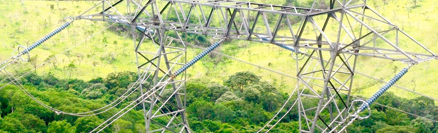 Обесцвечивание и эрозия корпусов полимерных изоляторов в средней фазе, где коронное кольцо не было установлено.